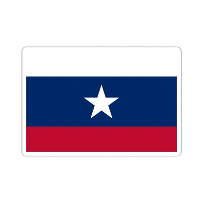 Texas Pilot Flag 1839-1845 (United States) STICKER Vinyl Kiss-Cut Decal 4 Inch White - The Sticker Space