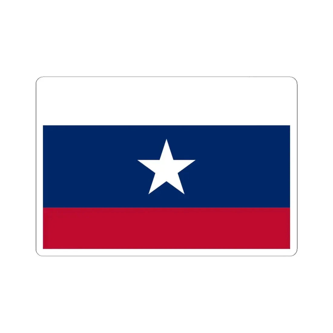 Texas Pilot Flag 1839-1845 (United States) STICKER Vinyl Kiss-Cut Decal 6 Inch White - The Sticker Space