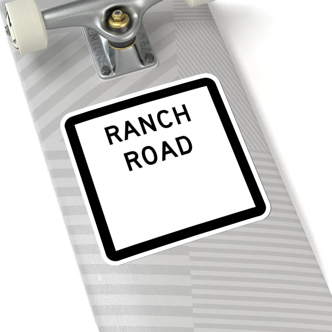 Texas Ranch Road blank (Texas) (Road Sign) STICKER Vinyl Kiss-Cut Decal - The Sticker Space