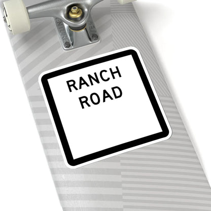 Texas Ranch Road blank (Texas) (Road Sign) STICKER Vinyl Kiss-Cut Decal - The Sticker Space