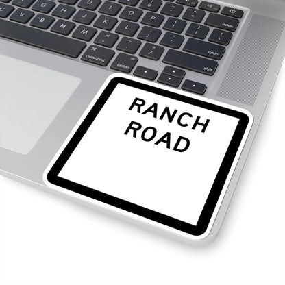 Texas Ranch Road blank (Texas) (Road Sign) STICKER Vinyl Kiss-Cut Decal - The Sticker Space
