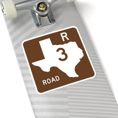 Texas Recreational Road 3 (Texas) (Road Sign) STICKER Vinyl Kiss-Cut Decal - The Sticker Space