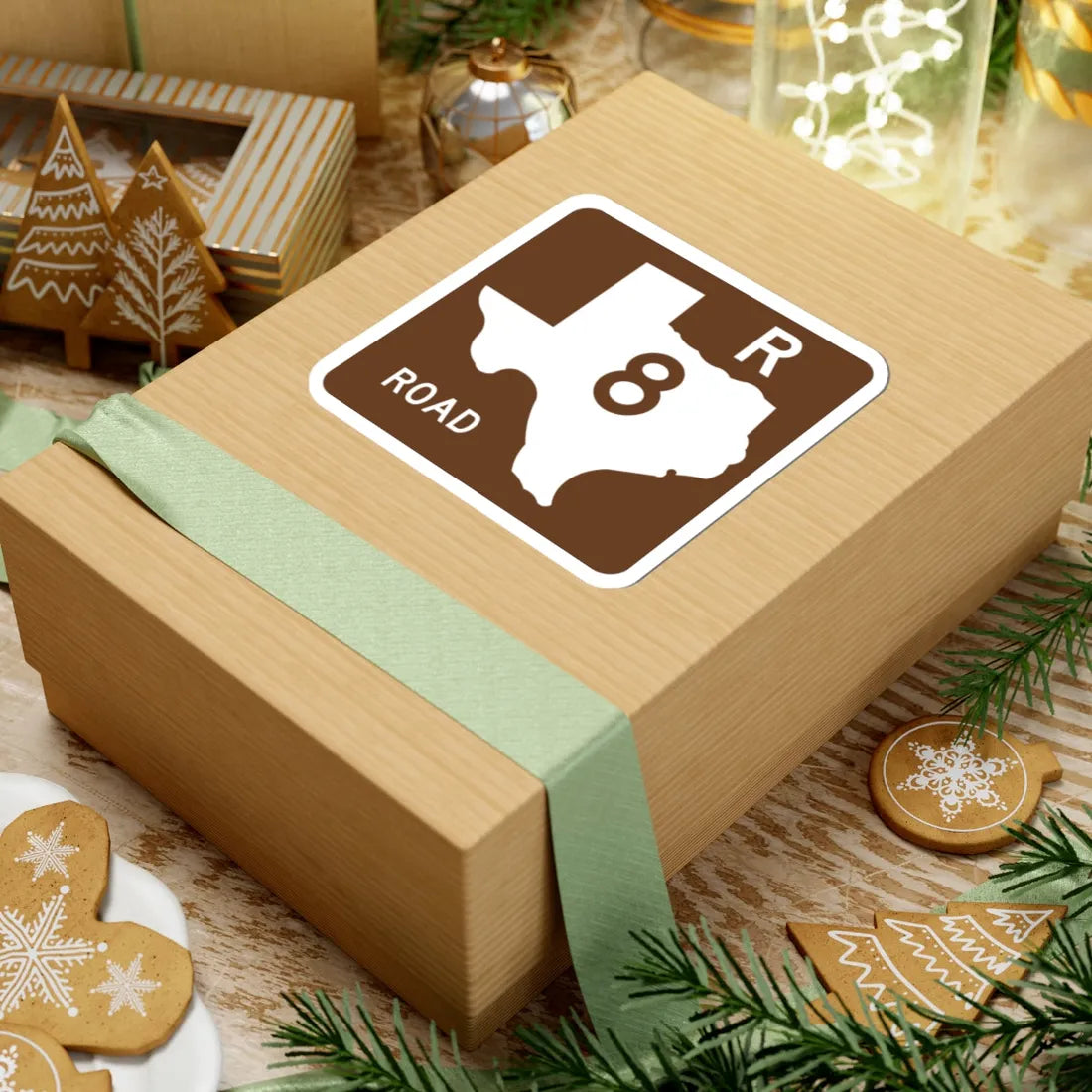 Texas Recreational Road 8 (Texas) (Road Sign) STICKER Vinyl Kiss-Cut Decal - The Sticker Space