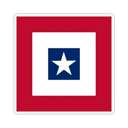 Texas Revenue Service Flag 1839-1845 (United States) STICKER Vinyl Kiss-Cut Decal 2 Inch White - The Sticker Space