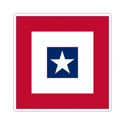 Texas Revenue Service Flag 1839-1845 (United States) STICKER Vinyl Kiss-Cut Decal 6 Inch White - The Sticker Space