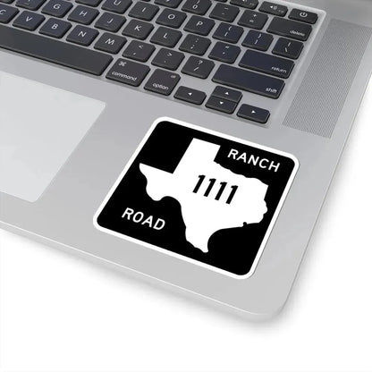 Texas RM 1111 (Texas) (Road Sign) STICKER Vinyl Kiss-Cut Decal - The Sticker Space