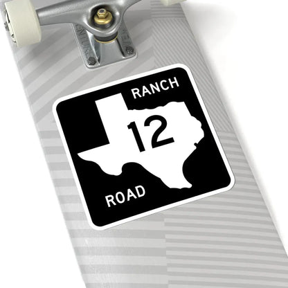 Texas RM 12 (Texas) (Road Sign) STICKER Vinyl Kiss-Cut Decal - The Sticker Space