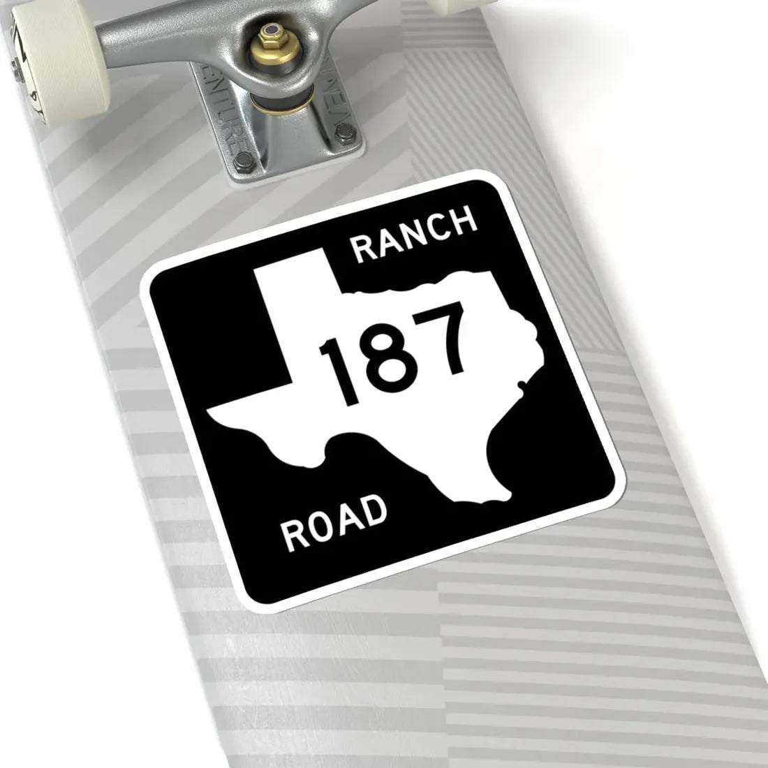 Texas RM 187 (Texas) (Road Sign) STICKER Vinyl Kiss-Cut Decal - The Sticker Space