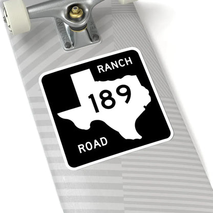 Texas RM 189 (Texas) (Road Sign) STICKER Vinyl Kiss-Cut Decal - The Sticker Space