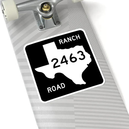 Texas RM 2463 (Texas) (Road Sign) STICKER Vinyl Kiss-Cut Decal - The Sticker Space
