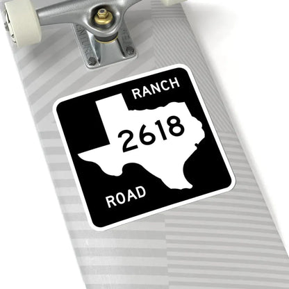 Texas RM 2618 (Texas) (Road Sign) STICKER Vinyl Kiss-Cut Decal - The Sticker Space