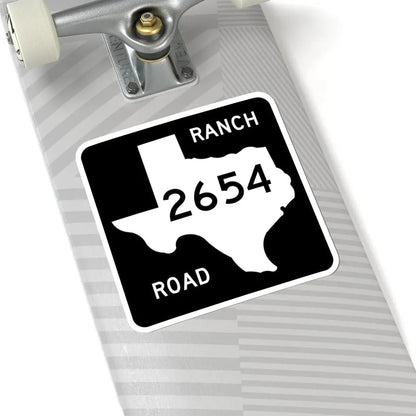 Texas RM 2654 (Texas) (Road Sign) STICKER Vinyl Kiss-Cut Decal - The Sticker Space