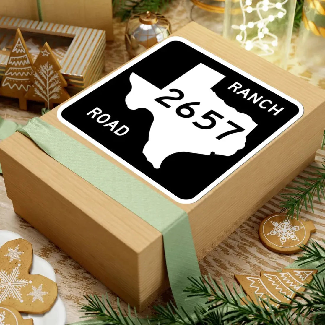 Texas RM 2657 (Texas) (Road Sign) STICKER Vinyl Kiss-Cut Decal - The Sticker Space