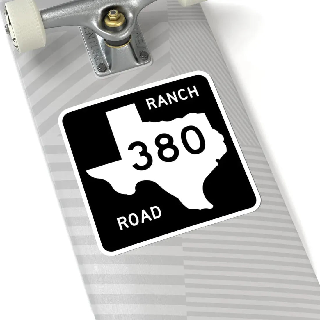 Texas RM 380 (Texas) (Road Sign) STICKER Vinyl Kiss-Cut Decal - The Sticker Space