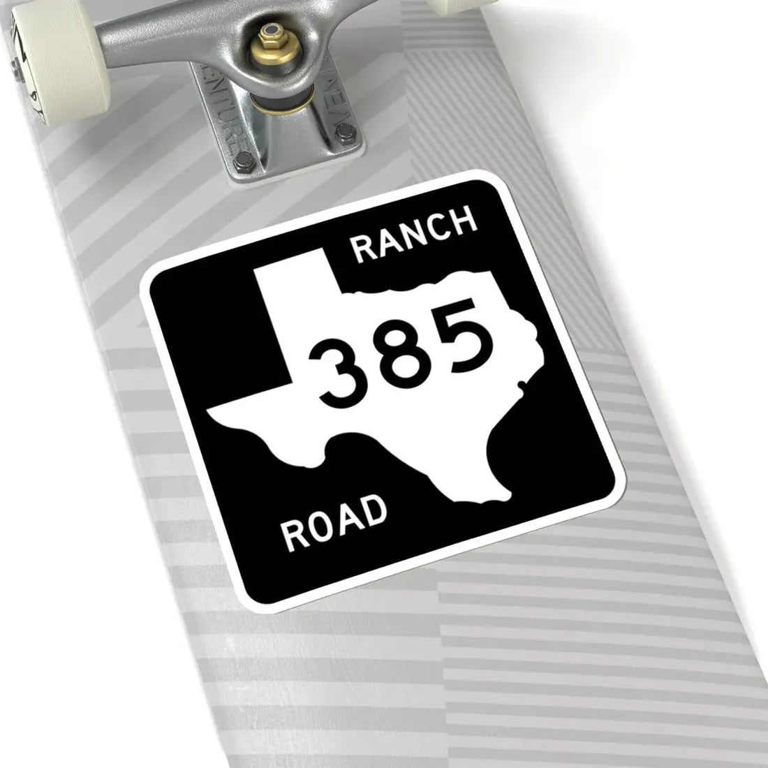 Texas RM 385 (Texas) (Road Sign) STICKER Vinyl Kiss-Cut Decal - The Sticker Space