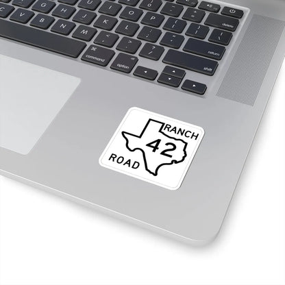 Texas RM 42 1956 (Texas) (Road Sign) STICKER Vinyl Kiss-Cut Decal - The Sticker Space