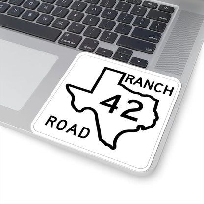 Texas RM 42 1956 (Texas) (Road Sign) STICKER Vinyl Kiss-Cut Decal - The Sticker Space