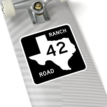 Texas RM 42 (Texas) (Road Sign) STICKER Vinyl Kiss-Cut Decal - The Sticker Space