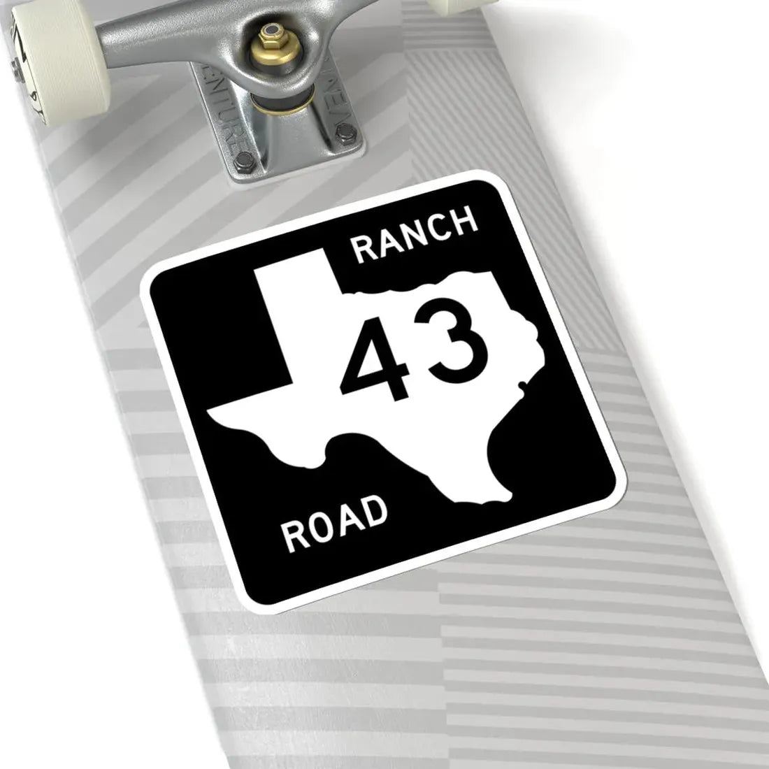 Texas RM 43 (Texas) (Road Sign) STICKER Vinyl Kiss-Cut Decal - The Sticker Space
