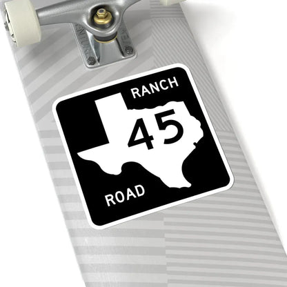 Texas RM 45 (Texas) (Road Sign) STICKER Vinyl Kiss-Cut Decal - The Sticker Space