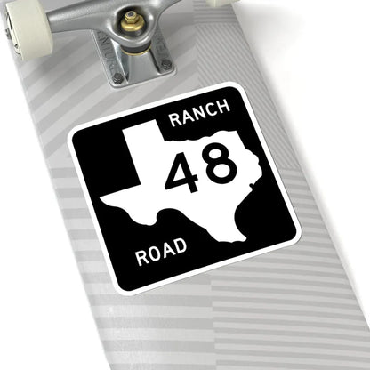 Texas RM 48 (Texas) (Road Sign) STICKER Vinyl Kiss-Cut Decal - The Sticker Space