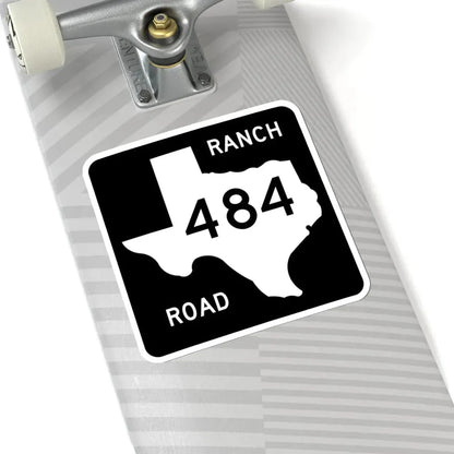 Texas RM 484 (Texas) (Road Sign) STICKER Vinyl Kiss-Cut Decal - The Sticker Space