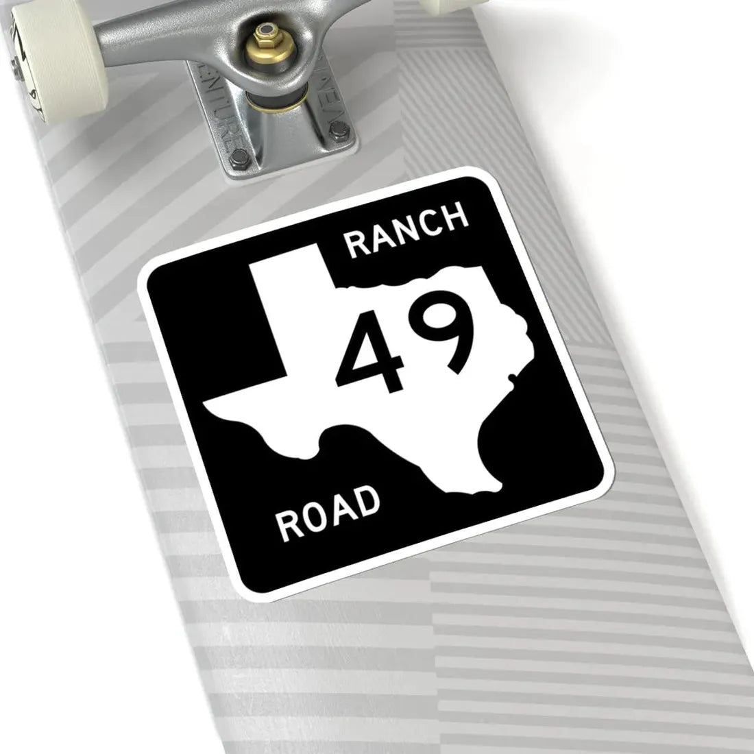 Texas RM 49 (Texas) (Road Sign) STICKER Vinyl Kiss-Cut Decal - The Sticker Space