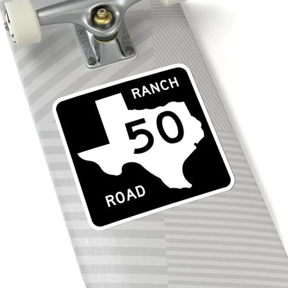 Texas RM 50 (Texas) (Road Sign) STICKER Vinyl Kiss-Cut Decal - The Sticker Space