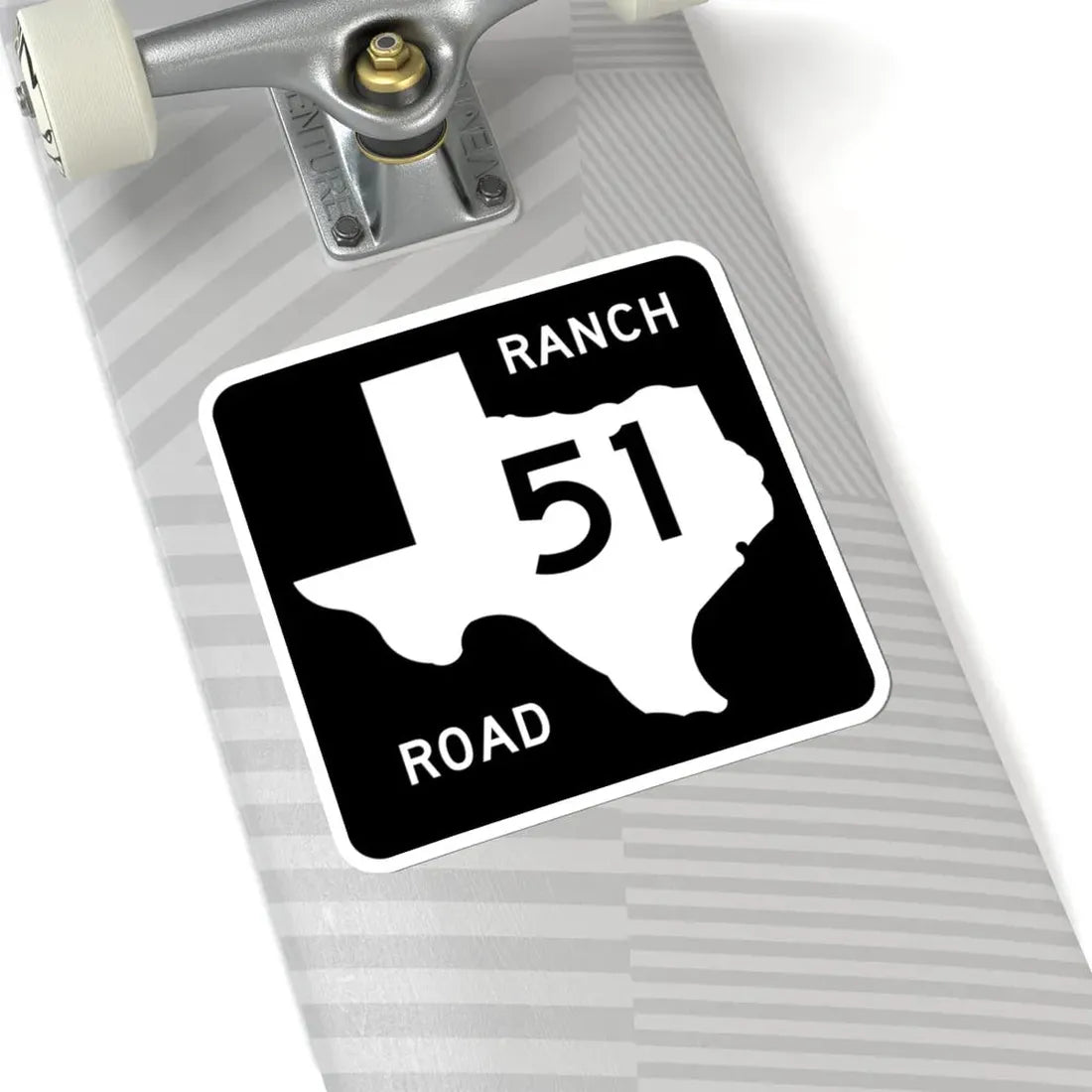 Texas RM 51 (Texas) (Road Sign) STICKER Vinyl Kiss-Cut Decal - The Sticker Space