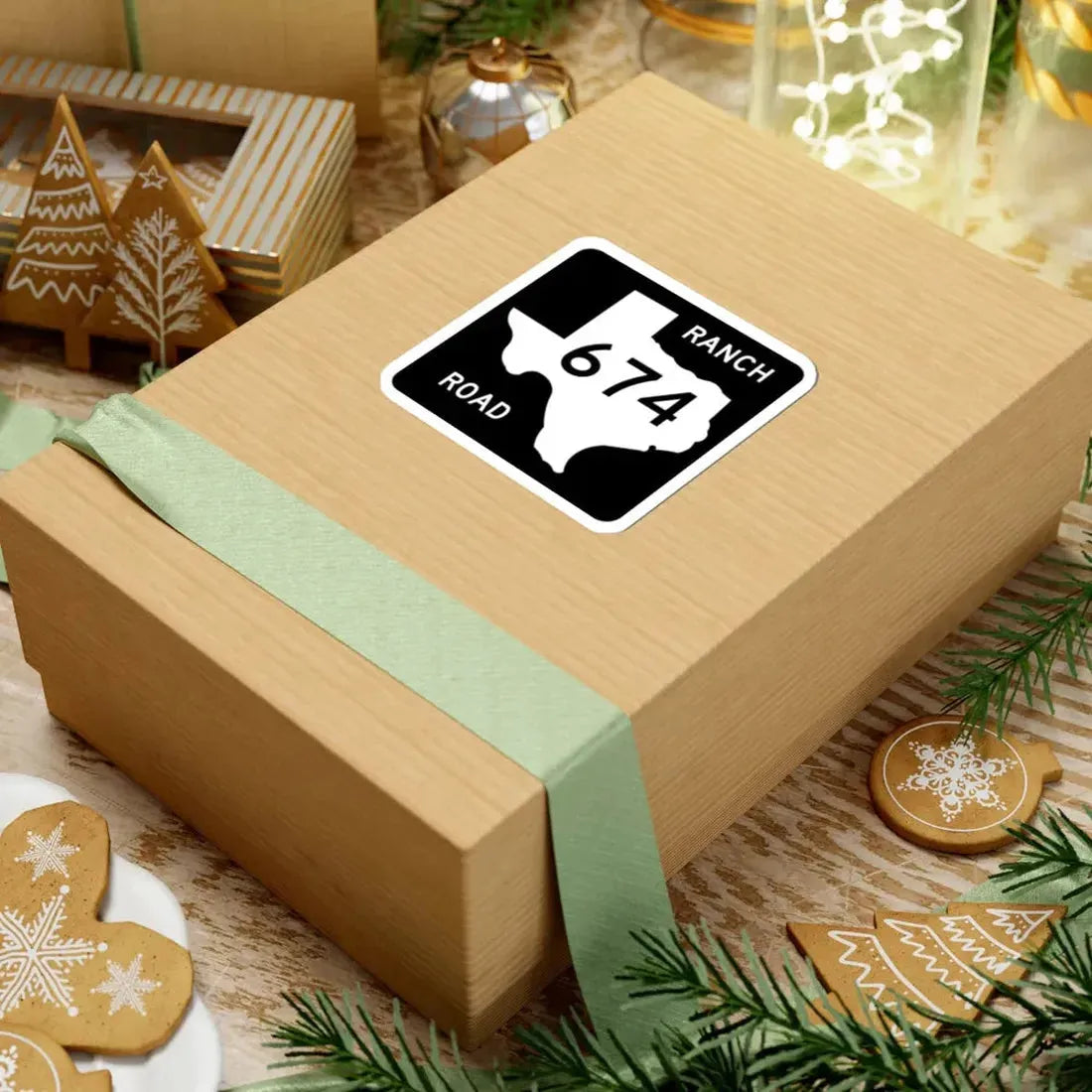 Texas RM 674 (Texas) (Road Sign) STICKER Vinyl Kiss-Cut Decal - The Sticker Space