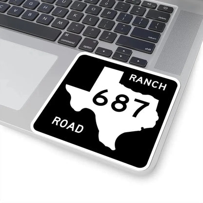 Texas RM 687 (Texas) (Road Sign) STICKER Vinyl Kiss-Cut Decal - The Sticker Space
