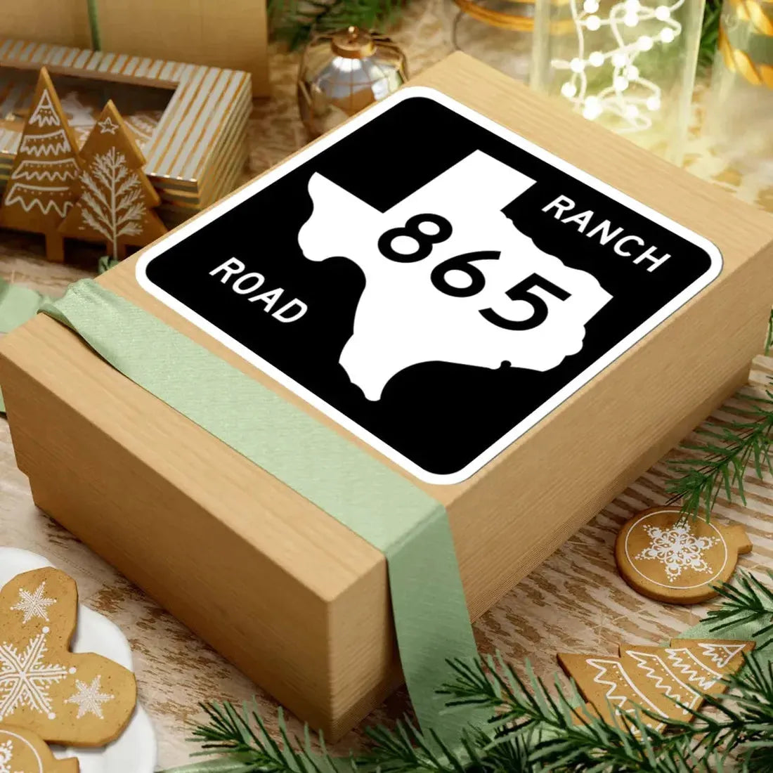 Texas RM 865 (Texas) (Road Sign) STICKER Vinyl Kiss-Cut Decal - The Sticker Space