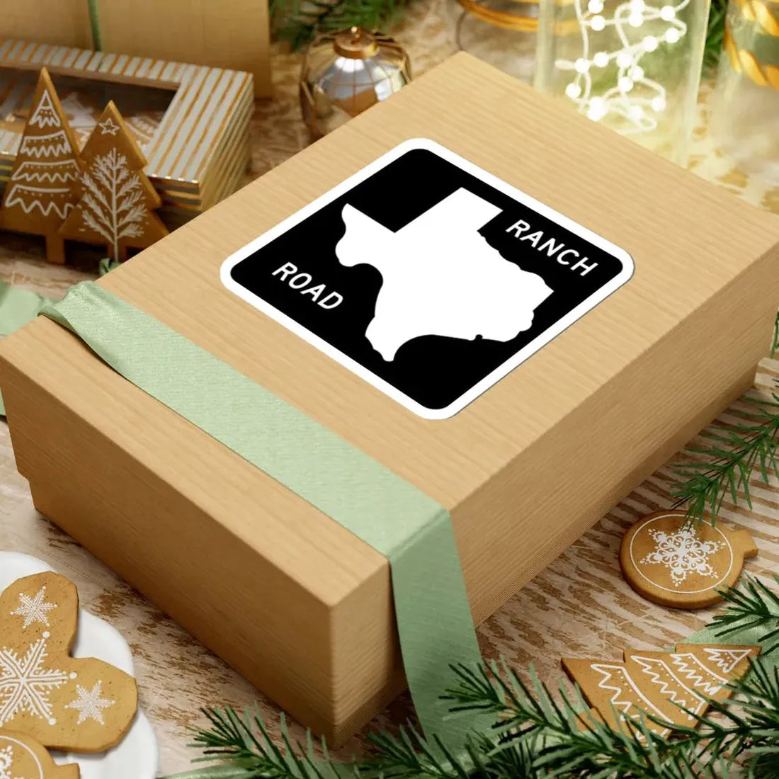 Texas RM blank (Texas) (Road Sign) STICKER Vinyl Kiss-Cut Decal - The Sticker Space