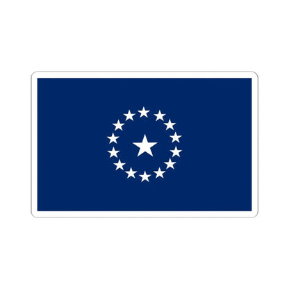 Texas Secession Flag Variant 2 (United States) STICKER Vinyl Kiss-Cut Decal 3 Inch White - The Sticker Space