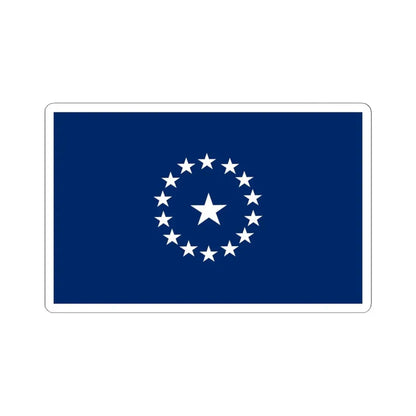 Texas Secession Flag Variant 2 (United States) STICKER Vinyl Kiss-Cut Decal 4 Inch White - The Sticker Space