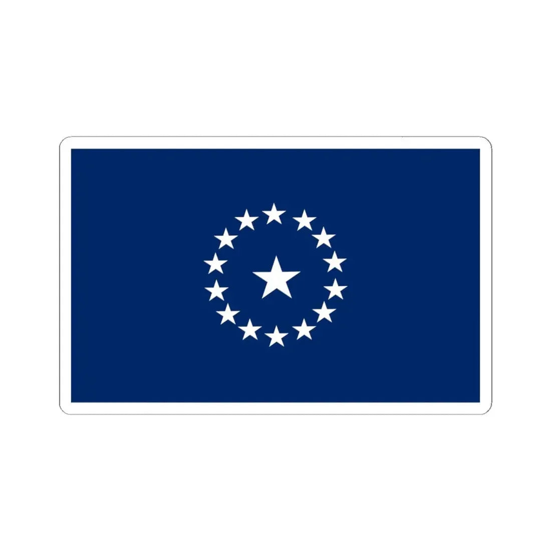 Texas Secession Flag Variant 2 (United States) STICKER Vinyl Kiss-Cut Decal 6 Inch White - The Sticker Space