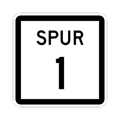 Texas Spur 1 (Texas) (Road Sign) STICKER Vinyl Kiss-Cut Decal 6 Inch White - The Sticker Space