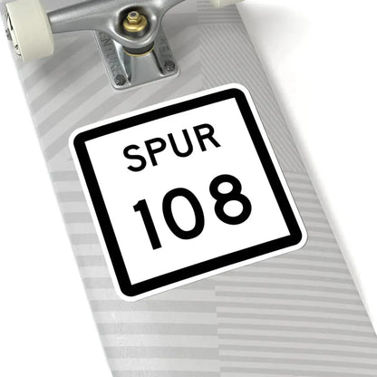 Texas Spur 108 (Texas) (Road Sign) STICKER Vinyl Kiss-Cut Decal - The Sticker Space
