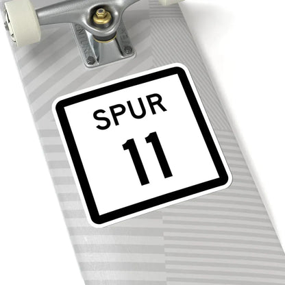 Texas Spur 11 (Texas) (Road Sign) STICKER Vinyl Kiss-Cut Decal - The Sticker Space