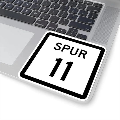 Texas Spur 11 (Texas) (Road Sign) STICKER Vinyl Kiss-Cut Decal - The Sticker Space
