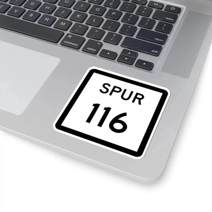 Texas Spur 116 (Texas) (Road Sign) STICKER Vinyl Kiss-Cut Decal - The Sticker Space