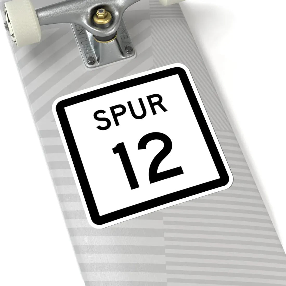 Texas Spur 12 (Texas) (Road Sign) STICKER Vinyl Kiss-Cut Decal - The Sticker Space