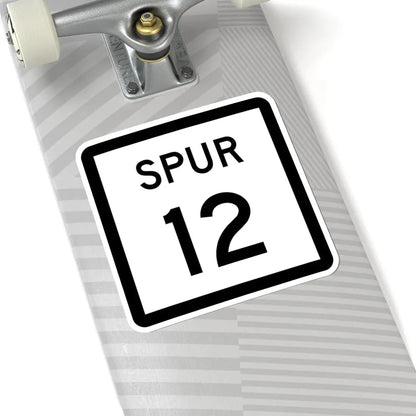 Texas Spur 12 (Texas) (Road Sign) STICKER Vinyl Kiss-Cut Decal - The Sticker Space