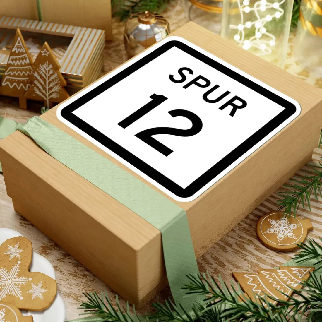 Texas Spur 12 (Texas) (Road Sign) STICKER Vinyl Kiss-Cut Decal - The Sticker Space