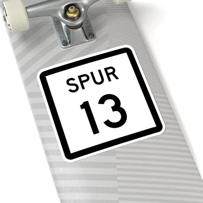 Texas Spur 13 (Texas) (Road Sign) STICKER Vinyl Kiss-Cut Decal - The Sticker Space