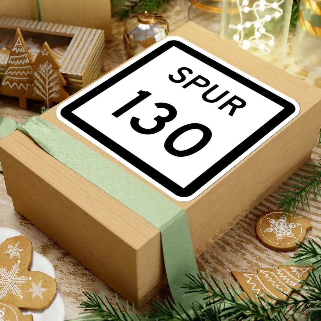 Texas Spur 130 (Texas) (Road Sign) STICKER Vinyl Kiss-Cut Decal - The Sticker Space