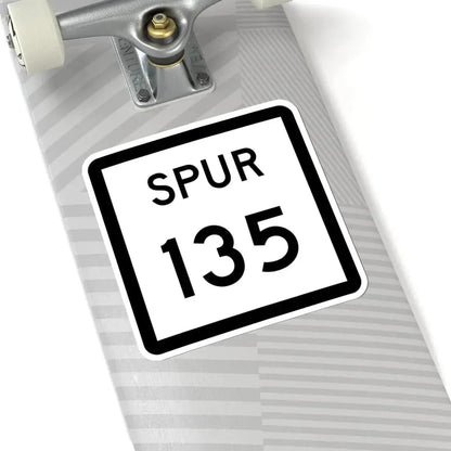 Texas Spur 135 (Texas) (Road Sign) STICKER Vinyl Kiss-Cut Decal - The Sticker Space