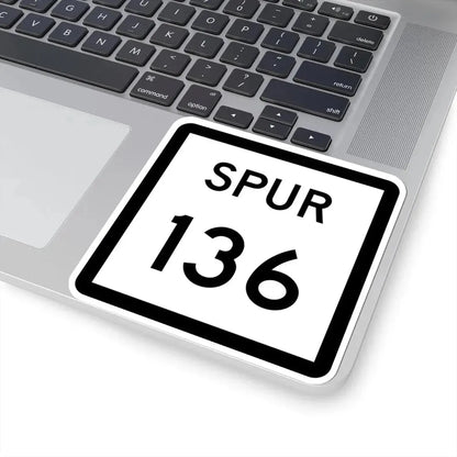 Texas Spur 136 (Texas) (Road Sign) STICKER Vinyl Kiss-Cut Decal - The Sticker Space