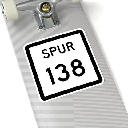 Texas Spur 138 (Texas) (Road Sign) STICKER Vinyl Kiss-Cut Decal - The Sticker Space