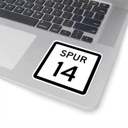 Texas Spur 14 (Texas) (Road Sign) STICKER Vinyl Kiss-Cut Decal - The Sticker Space